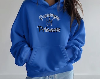 Pasażerka Księżniczka, Unisex, Heavy Blend, Bluza z kapturem