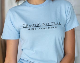 Chaotic Neutral, T-shirt w stylu Softstyle, Unisex