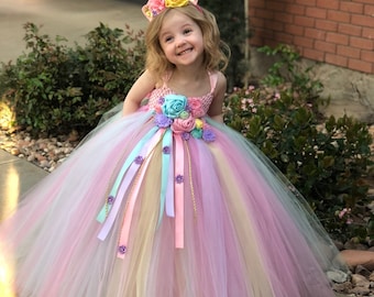 unicorn tutu dress girl