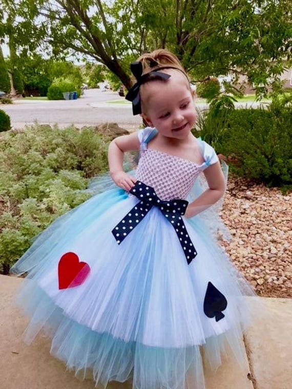 alice in wonderland flower girl dresses