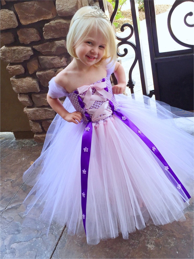 Robe De Princesse Inspirée De Raiponce Anniversaire | Etsy