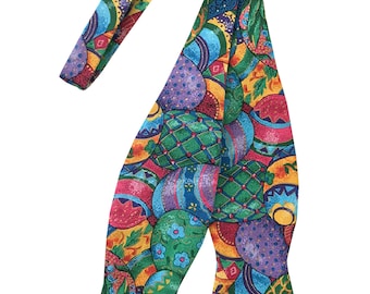 Easter Self-Tie Bow Tie - Spring Holiday Eggs  - Adult Men's Sizing - Handcrafted in the USA