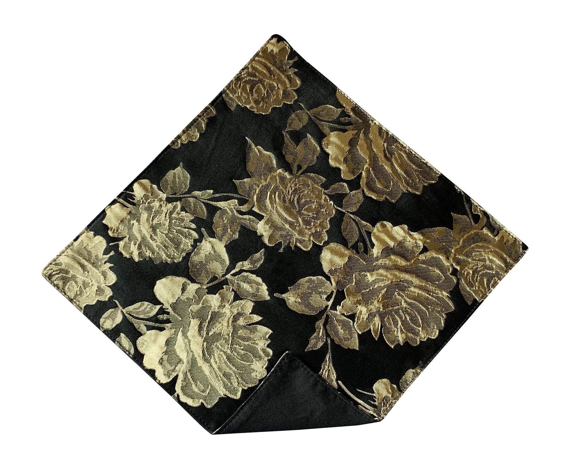 Paisley Print Boys Handkerchief Boys Gold Pocket Square Pocket Handkerchief