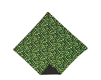 Shamrock Handkerchief - Green Shamrock  St. Patrick's Celebration Pocket Square - Adult Sizing
