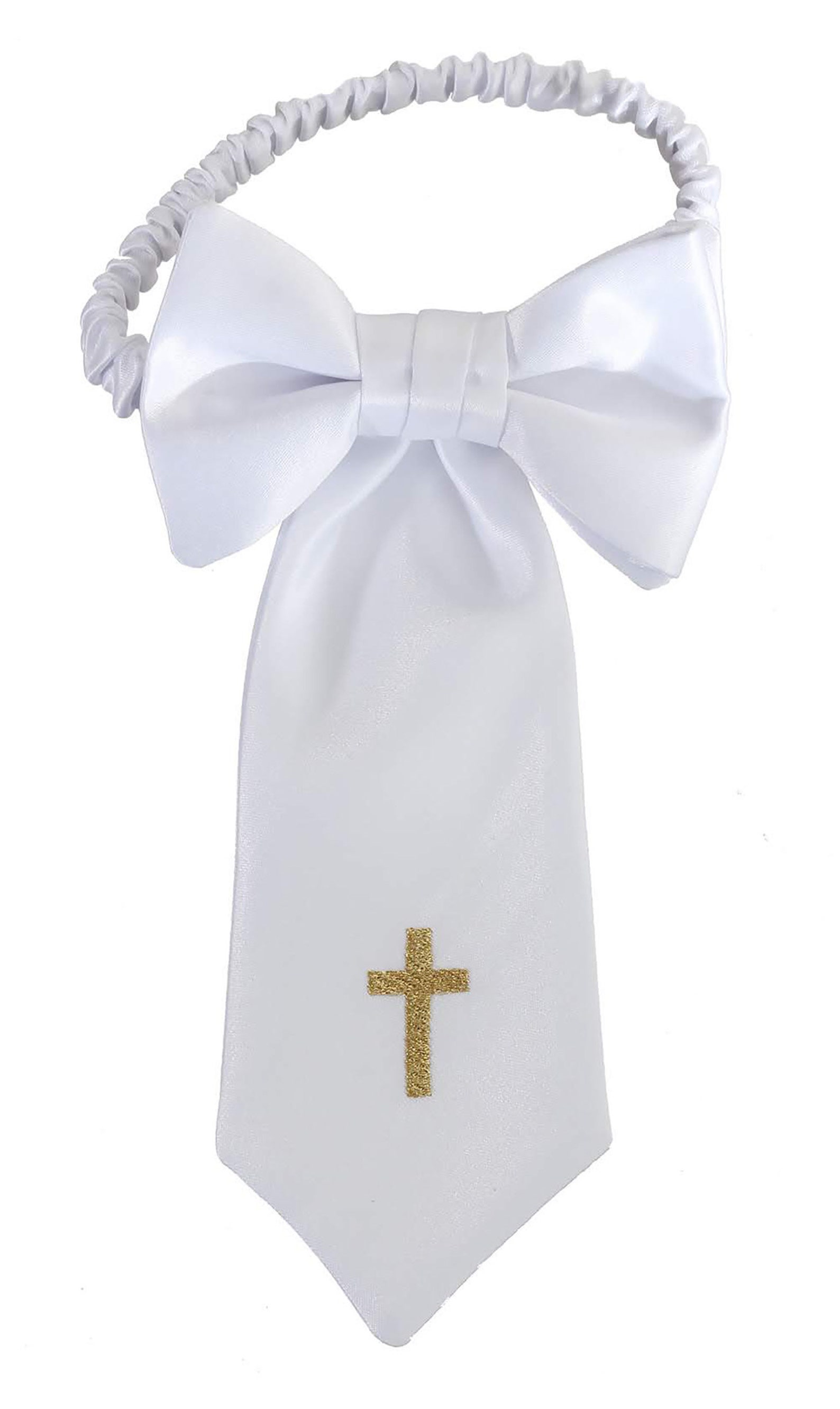 Boy's Communion Armband White Satin With Embroidered Etsy