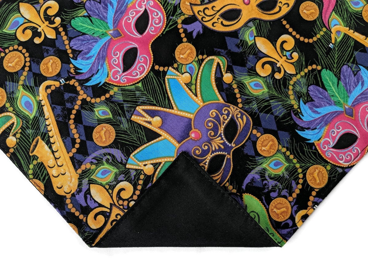 Mardi Gras Masks Cotton Calico Fabric