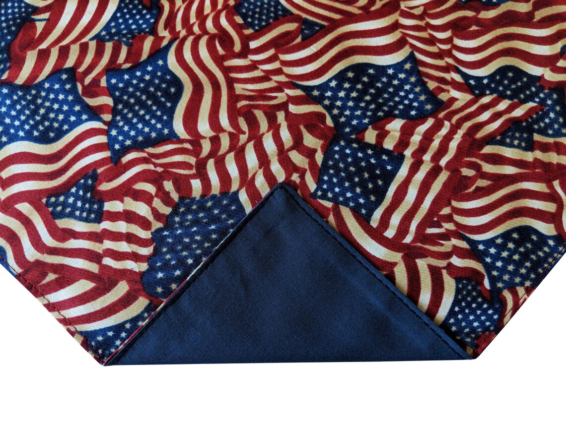 Handkerchief Pocket Square American Flag Celebration Adult Etsy