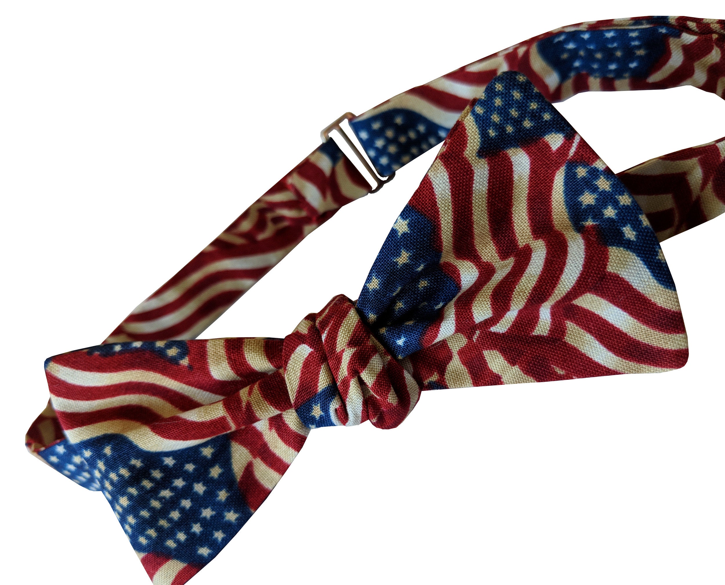 Rodes of Louisville Bow Tie Blue Red and White vintage retro Patriotic