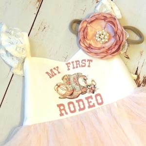 My First Rodeo Baby Girl Birthday Dress Rodeo First Birthday Baby Girl Pink Tutu Dress