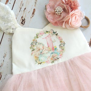 Onederland First Birthday Dress Alice in One derland First Birthday Baby Girl Pink Tutu Dress