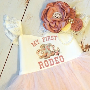 My First Rodeo Baby Girl Birthday Dress Rodeo First Birthday Baby Girl Pink Tutu Dress