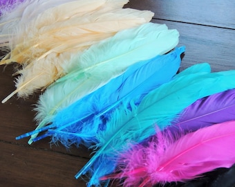 Craft Feathers Any Color Boho Party Wild One Party Decor Boho Baby Shower Boho Wedding wedding petals dreamcatcher feather garland craft