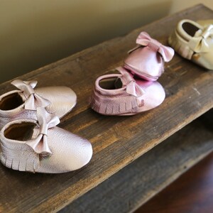 Baby Moccasins Baby Shoes Genuine Leather Suede Baby Girl or Baby Boy Outfit Baby Birthday Outfit Baby Shoes Moccasins image 6