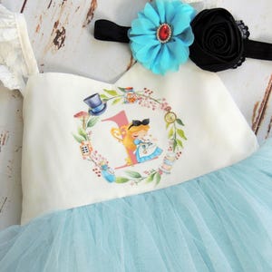 Alice in Onederland Baby Girl Birthday Dress Alice in Wonderland Baby Girl First Birthday Dress