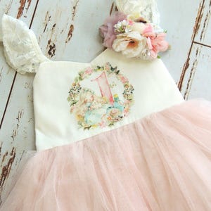Onederland First Birthday Dress Alice in One derland First Birthday Baby Girl Pink Tutu Dress