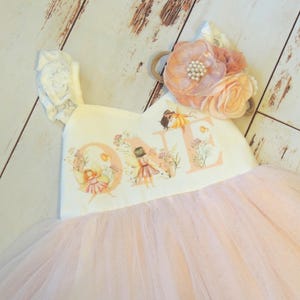 Fairy First Birthday Dress First Birthday Baby Girl Pink Tutu Dress