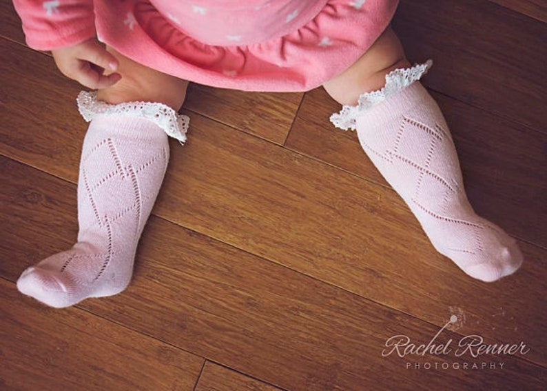 Baby Socks With Lace Baby Girl Boot Socks Baby Girl Newborn Etsy