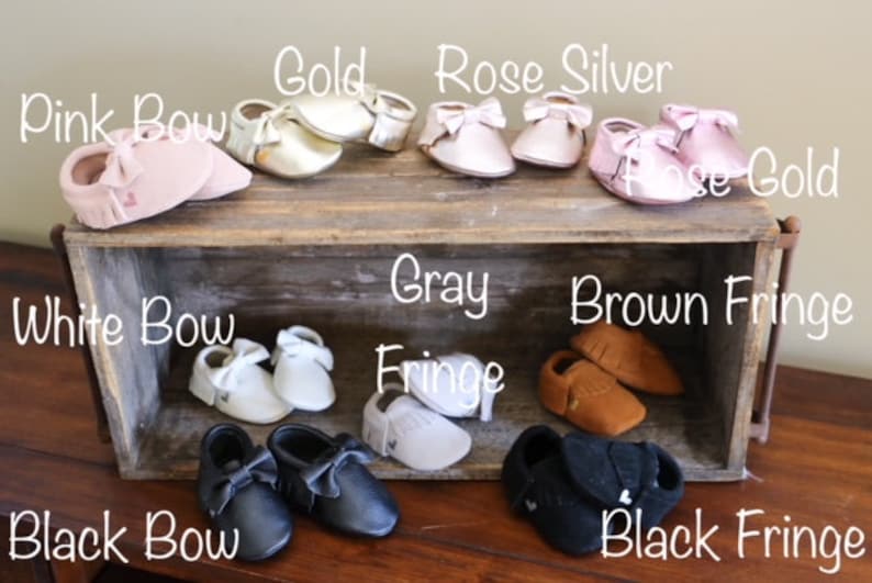 Baby Moccasins Baby Shoes Genuine Leather Suede Baby Girl or Baby Boy Outfit Baby Birthday Outfit Baby Shoes Moccasins image 10