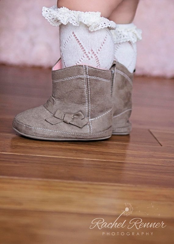 baby girl boot socks