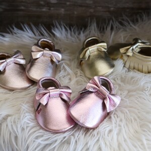 Baby Moccasins Baby Shoes Genuine Leather Suede Baby Girl or Baby Boy Outfit Baby Birthday Outfit Baby Shoes Moccasins image 8