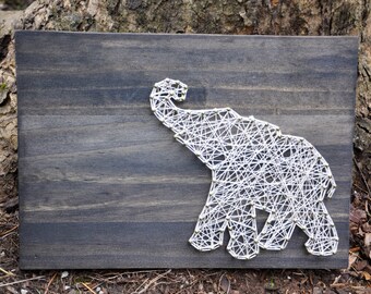 Elephant String Art | Etsy