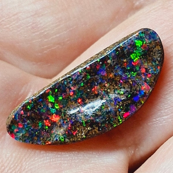 Pretty Multi-coloured Natural Boulder Opal