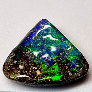 Natural Boulder Opal Blue Green