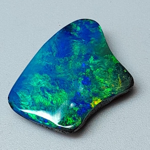Natural Gem Grade Blue Green Boulder Opal