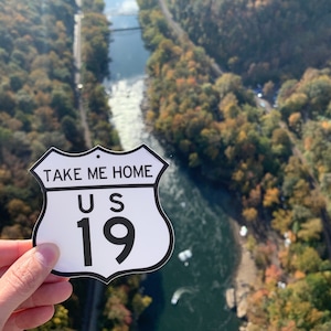 Take Me Home US Route Sticker | highway road state hwy decal laptop water bottle