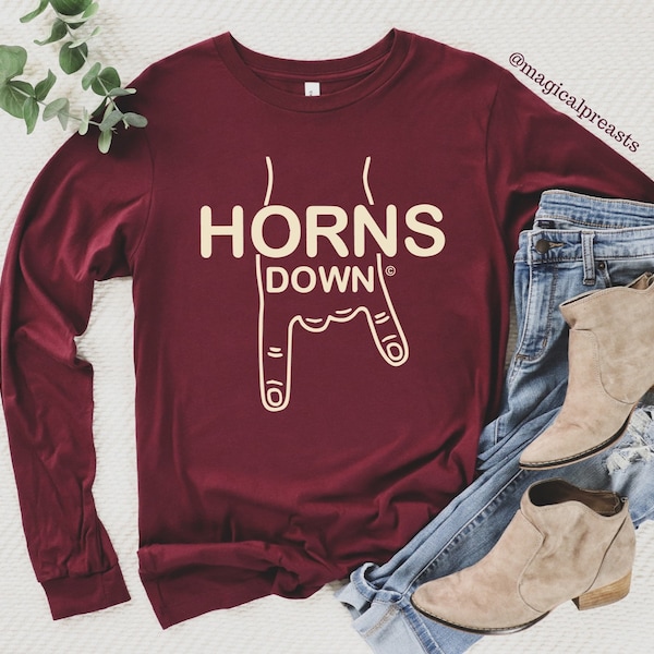 Horns Down Ou Svg Etsy