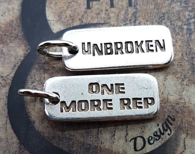 Motivation Pendent · gift tags · Motivation Tag· Motivation Quote · charm bracelet · necklace charm · keychain charm · Gym Gift · Wod & Fit