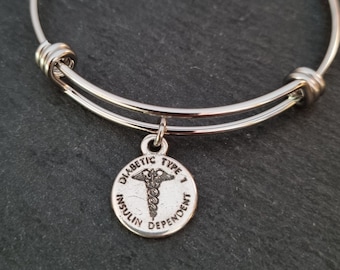 Emergency Medical Alert Custom Bracelet Engraving - Medical Alert Personalized Bracelet · Allergy - Medical Condition Info · Diabetic Gift