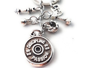 Custom Keychain GYM Tire Workout · BFF Gifts · Motivation Gift · Fitness Gift ·  Boyfriend Gift · Dad Gift · Coach Gift · Fitness ·Wod & Fit