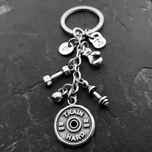 Personalisierter Box-Schlüsselanhänger, Motivation und Initiale Boxer – Boxer-Schmuck – Box-Geschenk – UFC-Geschenk – MMA-Geburtstagsgeschenk – Holz und Passform