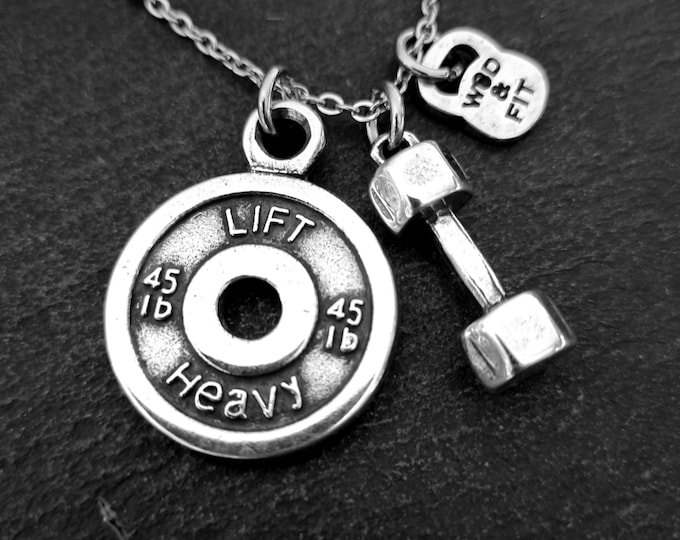 Collar Gimnasio Disco Lift Heavy Mancuerna Mediana Santiago Workout Fitness · Bodybuilding · Regalo Fitness · Collar Gym · Wod & Fit