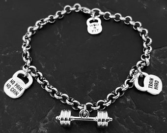GYM Bracelet Helen Workout Gifts · Personalized Gift · Name Bracelet · Custom Gift · Gym Gift · Crosstraining ·Bodybuilding · GYM Wod & Fit