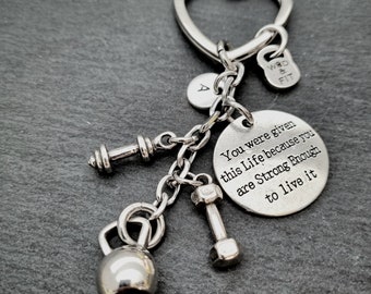 Gym Keychain for Women · Motivation Gift ·Workout Gifts · Gym Gifts · Gift For mom · Friendship gift · Mom Gift · Sister Gift · WOD & FIT