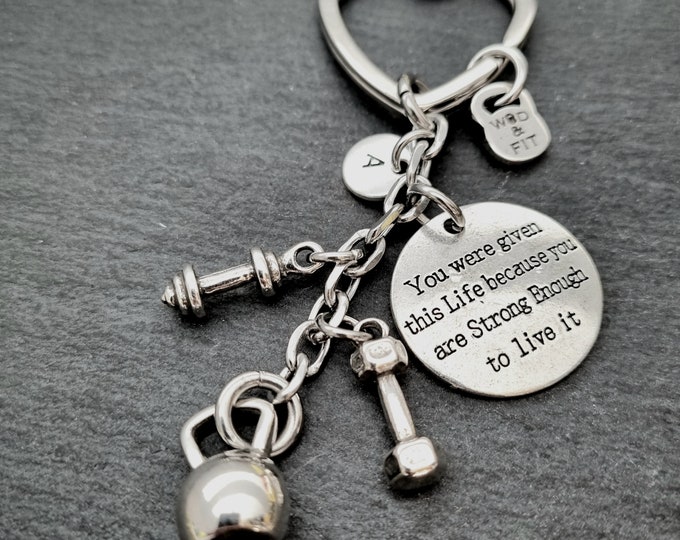 Gym Keychain for Women · Motivation Gift ·Workout Gifts · Gym Gifts · Gift For mom · Friendship gift · Mom Gift · Sister Gift · WOD & FIT