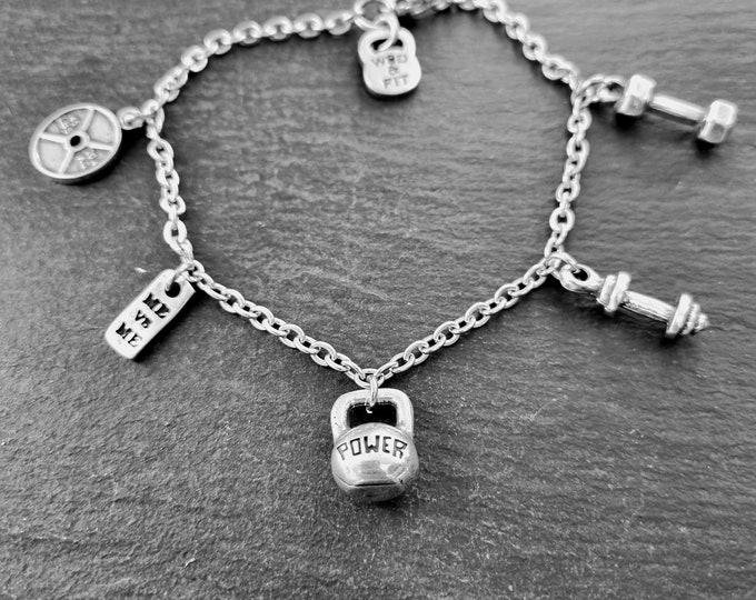 Women Bracelet Sport is my life · Gym Gifts · Fitness Bracelet · Bodybuilding · Sister Gift · Boxing Gift · Crosstraining · Runner·Wod & Fit
