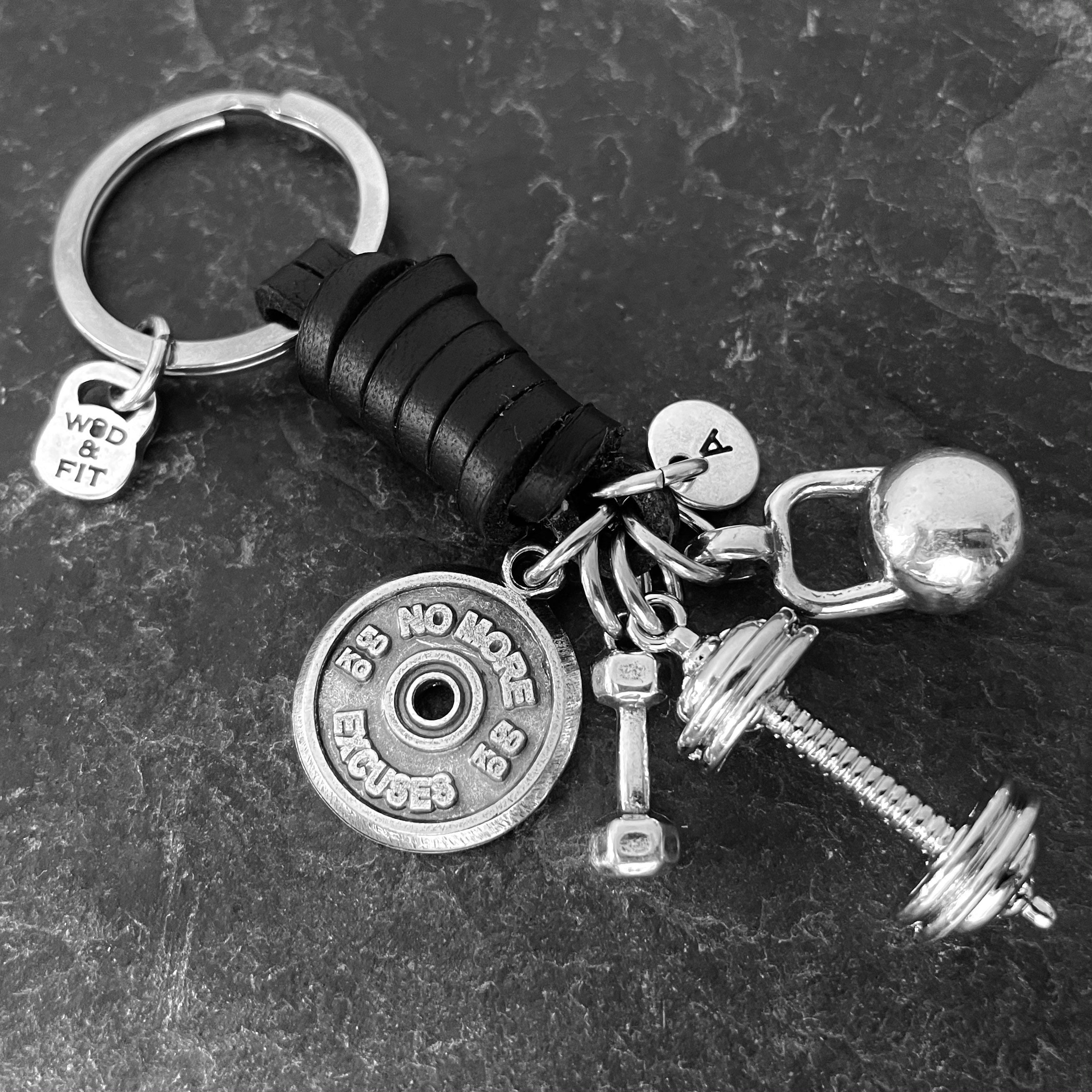 Gym Gifts barbell strong is beautiful Bench Press Workout Gifts Gym  Motivation Weightlifting 28mm Keyring Men Car Gift
