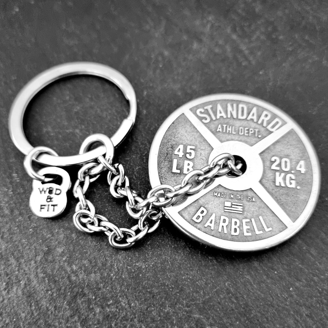 Gym Keychain Dip Belt Chain Weightlifting Weight Plate 45lbs Etsy