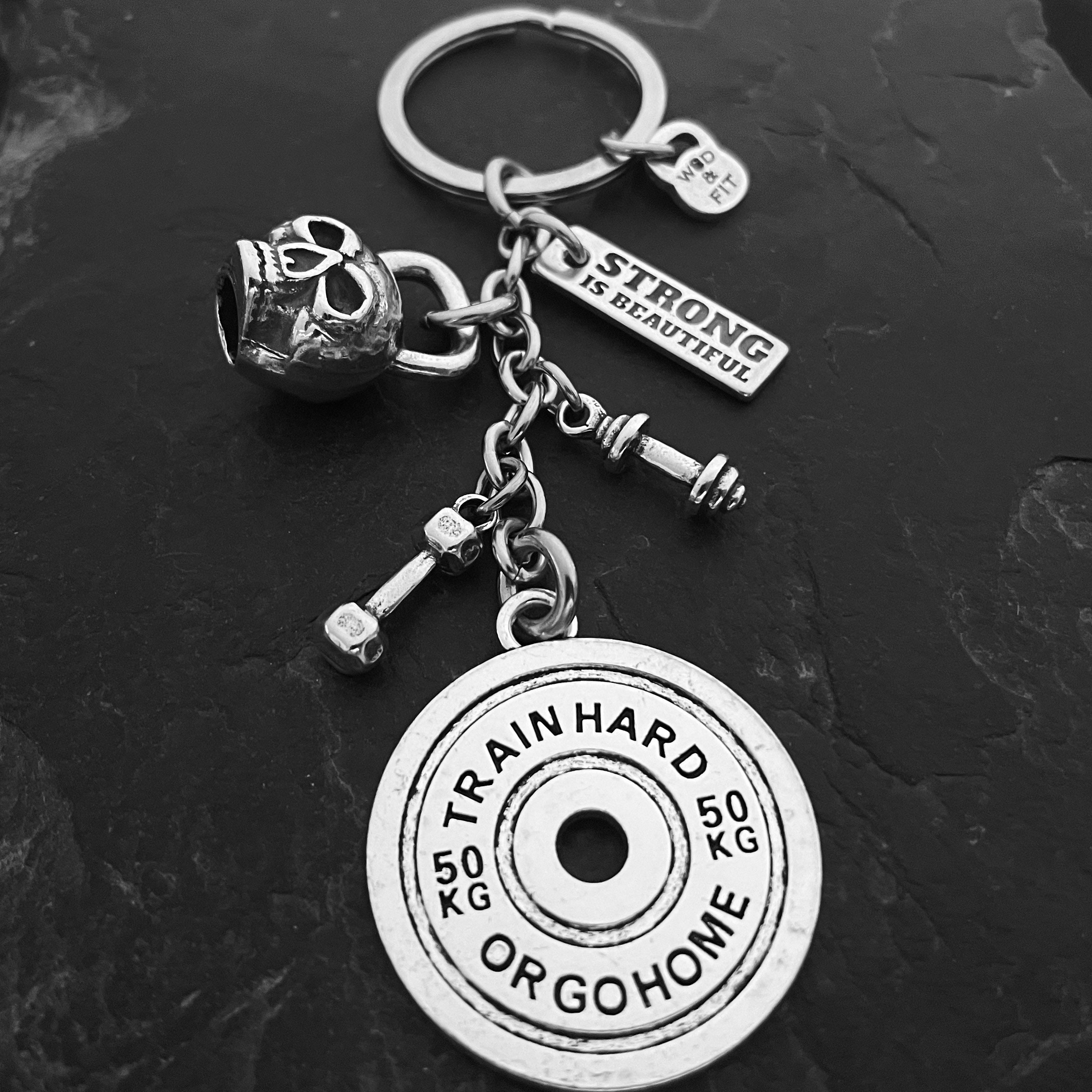 Birthday Christmas Gifts for Bodybuilder Gym Lovers Inspirational Keychain  for Women Men Motivational Gift for Weight Lifter