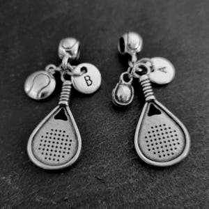 Charm Padel-Tennis  Racket Tennis gift- Gift for Padel - Padel Coach Gift - Padleplayer  Gift - Initial Gift · Girlfriend gift ·Padel Racket