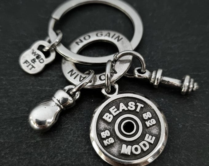 Custom Boxing Ring Keyring Motivation Weight Plate· Boxing Gloves - Motivation Gift - Personalised gift- Boxing Gifts- UFC Gift ·Wod & Fit