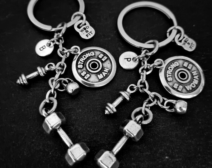 GYM Keychain Dumbbell Feek Workout · Personalized Gift · Boyfriend Gift · Wife Gift ·Fitness Coach Gifts · Bff Gifts ·Fitness Girl·Wod & Fit
