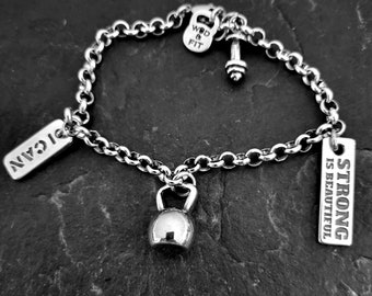 Personalized Bracelet Fitness Helen · Custom bracelet · Friendship bracelets · Gym Gift · Girlfriend Gift · Bracelets for women · Wod & Fit
