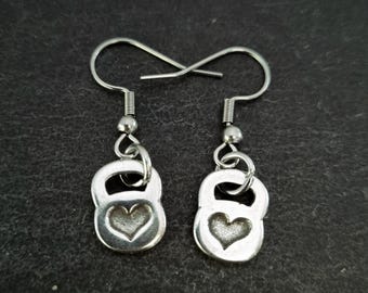 GYM Earrings Kettlebell Heart Earrings · Bff Gifts · Mom Gift · Girlfriend gift · Wife Gift · Coach Gift · Sister Gift · Fitness · Wod & Fit