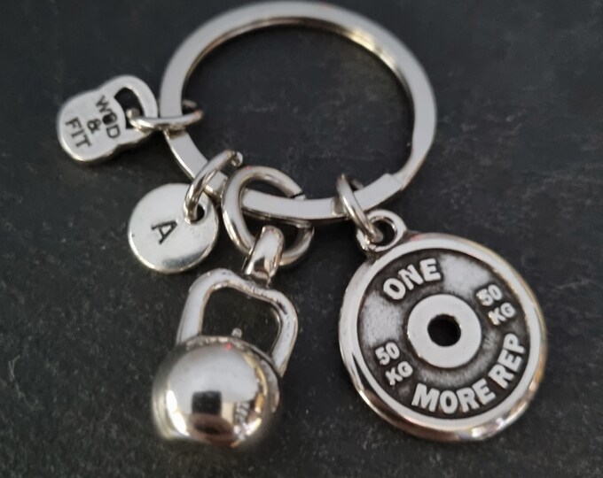 Gym Keyring Kettlebell Motivation Weight Plate · Birthday Gift · Gym Gift · Boyfriend Gift · Gift for Dad ·GYM · Coach Gift ·Sport·Wod & Fit