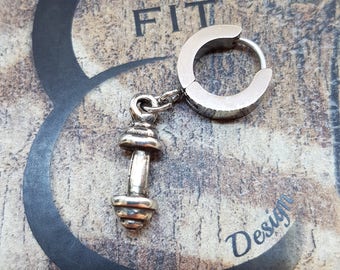 Earring Unisex Fit Ring Weight or Motivational · Men Earrings ·Fitness ·Custom Earrings · Women earrings · Gym Gift · Coach Gift · Wod & Fit