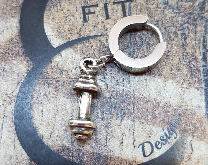 Earring Unisex Fit Ring Weight or Motivational · Men Earrings ·Fitness ·Custom Earrings · Women earrings · Gym Gift · Coach Gift · Wod & Fit